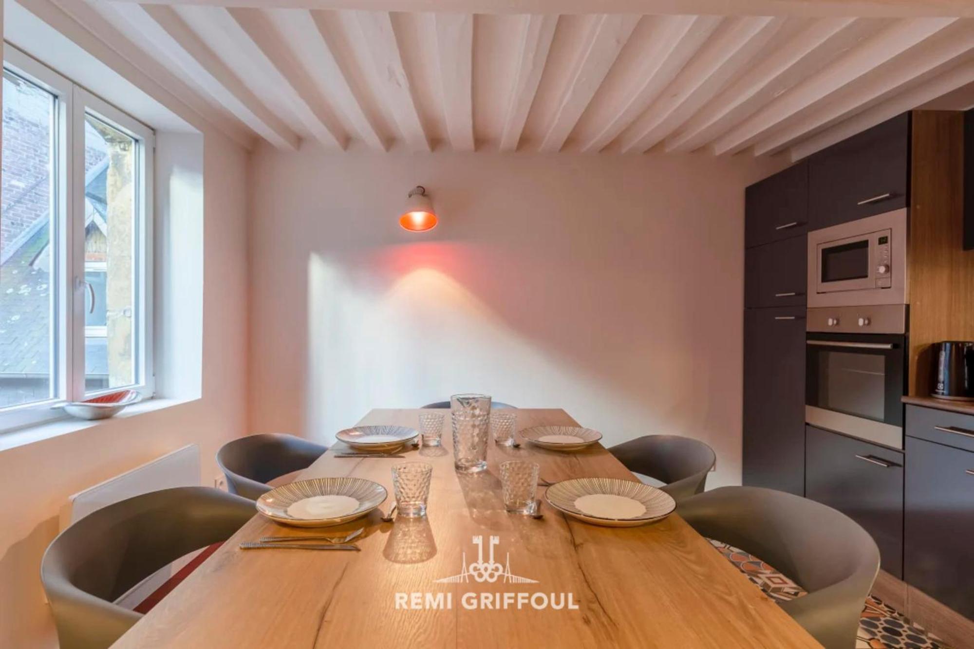 Le Reve D'Alice Charming Duplex 80 M 4 People Heart Of Honfleur Lägenhet Exteriör bild